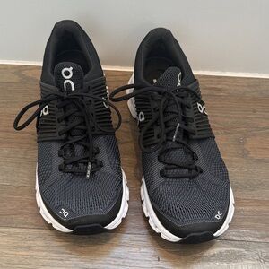 On Running Women's Black and White Sneakers